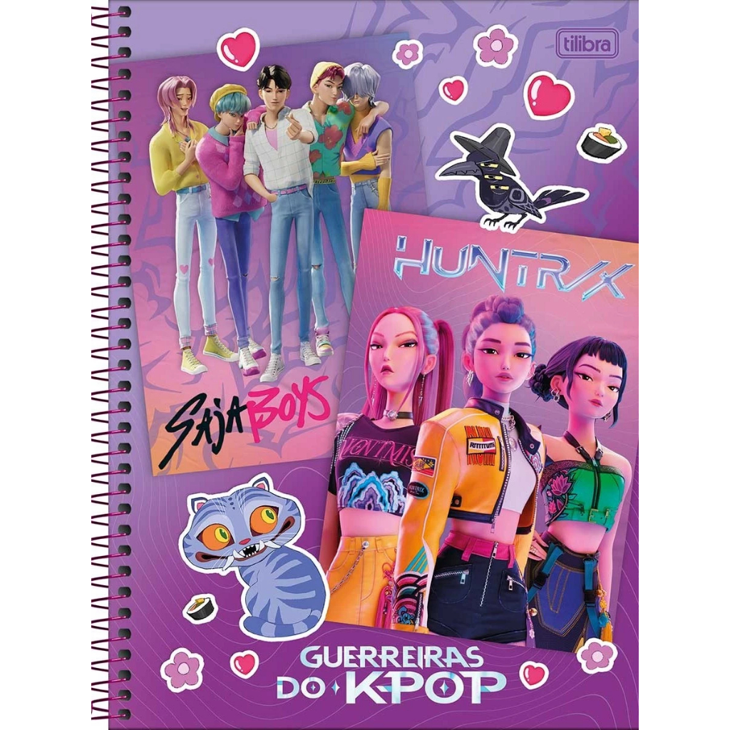 Caderno Universitário 10x1 160 Fls C.D. Tilibra - Guerreiras do K-pop 1