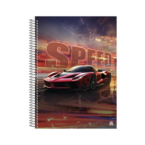 Caderno Universitário Carro vermelho 10 Matérias – 160 folhas