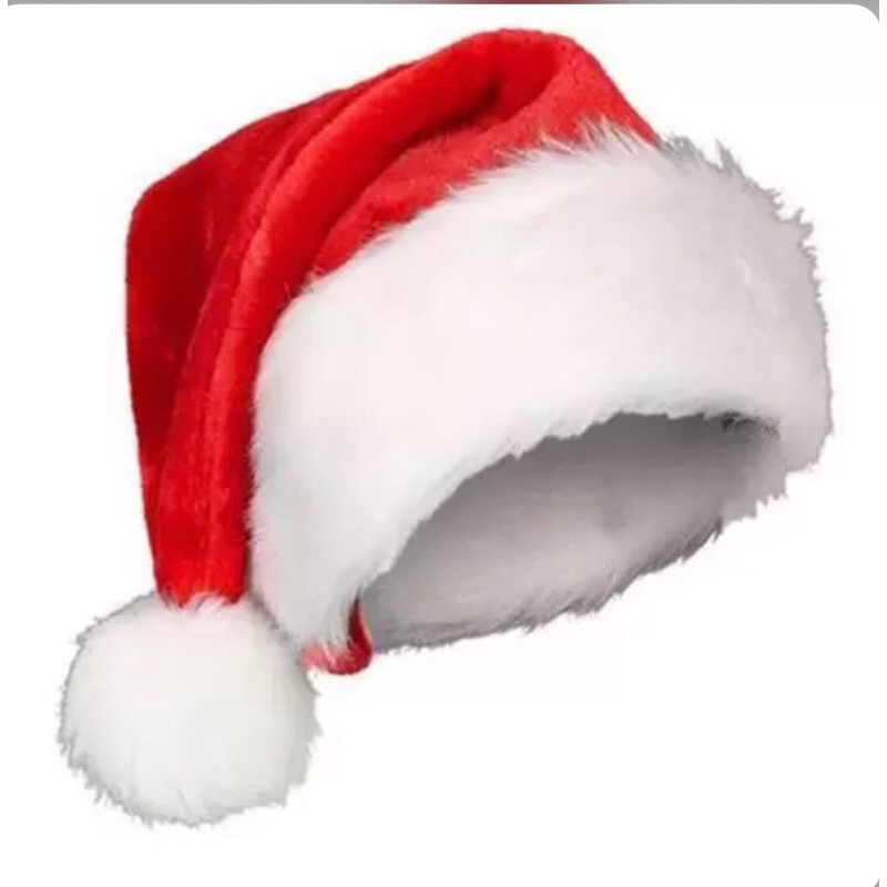 Gorro Papai Noel Veludo Elegância Vermelho  Touca Natal Premium