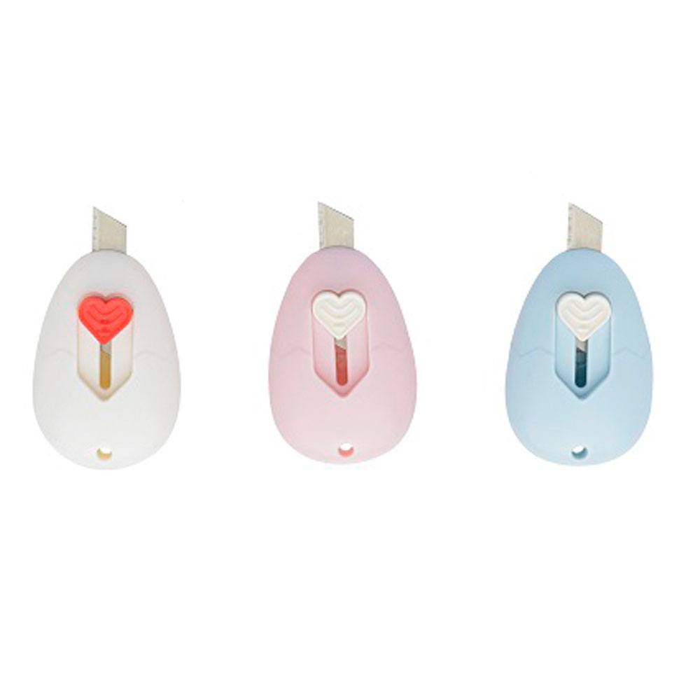 Mini Estilete Love Heart Colorido Pastel Molin Papelaria Material Escolar