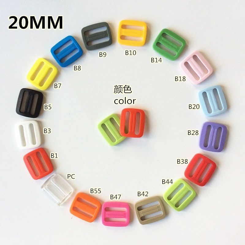 20mm fivela japonesa dia fivela de três velocidades fivela de ajuste acessórios de bagagem de anel cor de