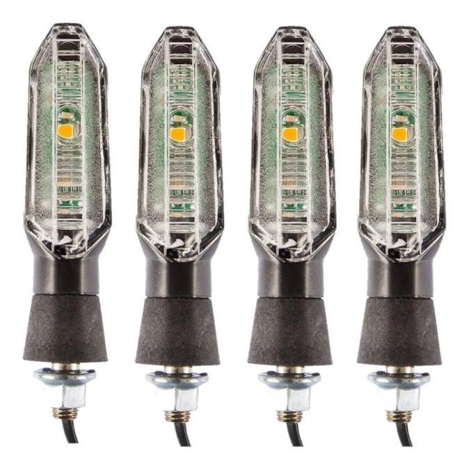4 Piscas Moto SETA HONDA TITAN 125/150/TWISTER/CB300/YAMAHA YBR/FACTOR/SUZUKI YES