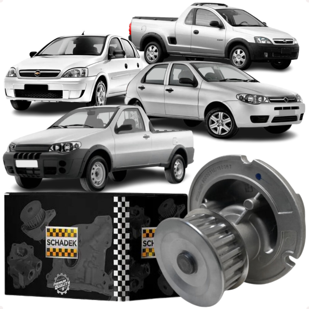 Bomba de Água Cobalt Spin Meriva Montana Corsa Doblo Idea Palio Punto Stilo Siena Strada 2002 A 2021