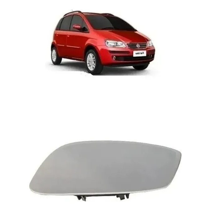 Lente do Espelho Retrovisor Lado Direito Idea 2006 a 2010 Original Fiat 7085708