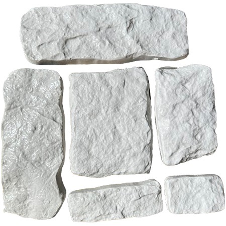 Molde 3d com 6 Forma Para Fazer Tijolinho Pedra Natural Castelo em ABS Virgem 2mm