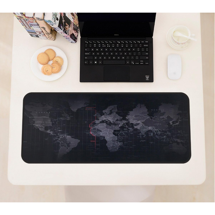 Mouse pad mapa 90*40cm Mouse Pads mapa mundial Para trabalhos informáticos e jogos Non slip rubber table mat 80*30cm