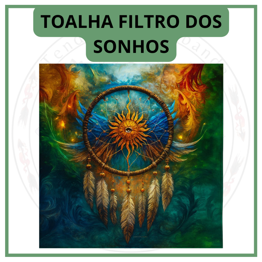Toalha para Jogo de Tarot 0,70x0,70cm Filtro dos Sonhos