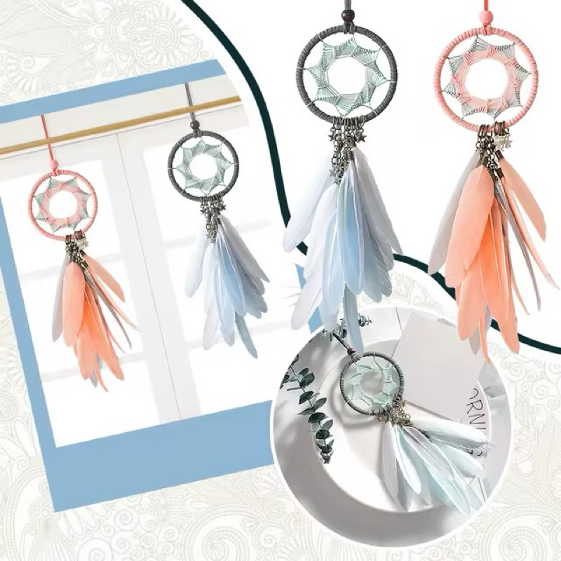 Filtro dos Sonhos Amuleto, Decoração, Dream Catcher - Apanhador dos Sonhos - Diversos - Mandala de cura e Proteção