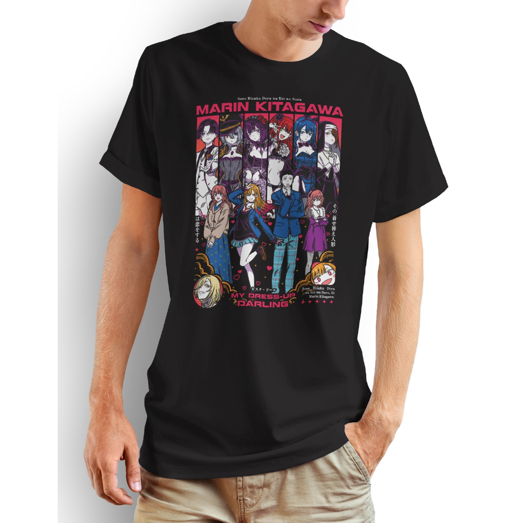 Camiseta My Dress-Up Darling Marin Kitagawa Wakana Gojo Anime Sono Bisque Doll wa Koi o Suru