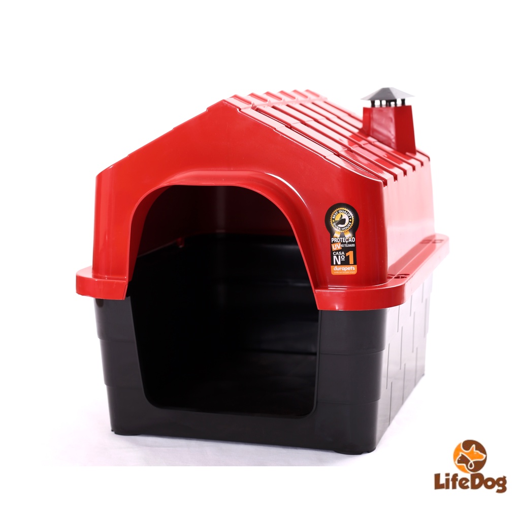 Casa Casinha para Cachorro Gato Pequeno e Medio Porte Durapets N°1 - Cor Variada