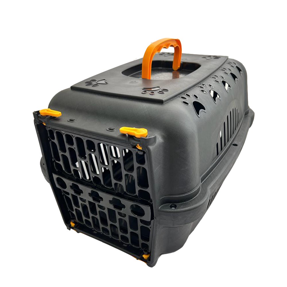 Caixa de Transporte Para Cachorro Cães Gatos Coelhos Pet Porte Pequeno N°02 Durapets Black Envio Rápido