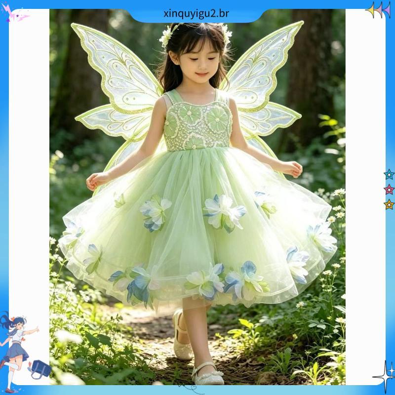 Dia crianças Pet saia flor vestido de princesa Super fada o mágico de Oz vestido Lolita estilo lótus