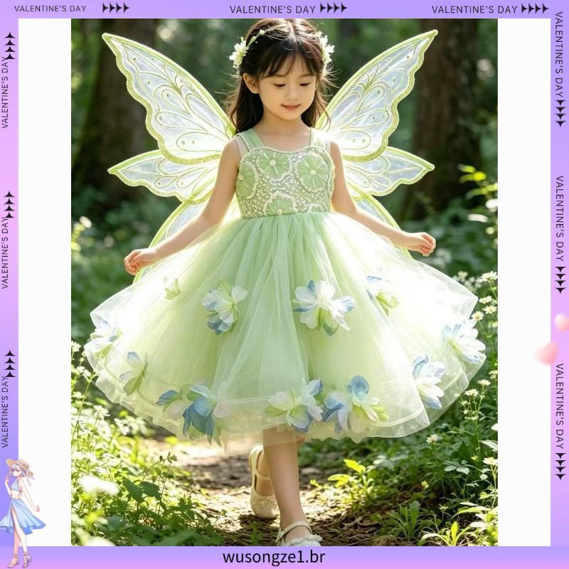 Dia crianças Pet saia flor vestido de princesa Super fada o mágico de Oz vestido Lolita estilo lótus