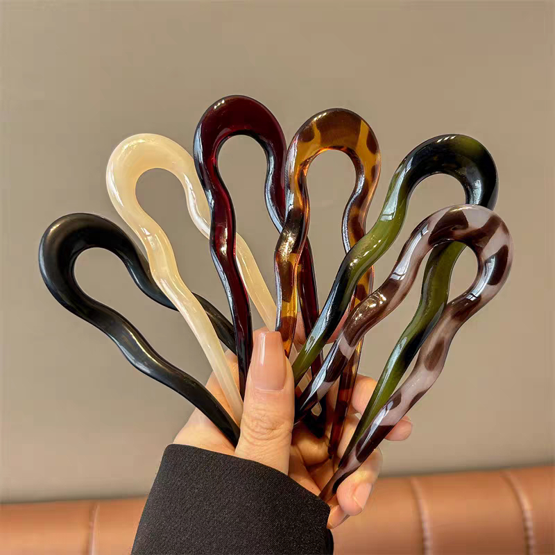 Novo estilo chinês estilo antigo elegante hairpin High-End sentimento em forma de U hairpin acessórios de cabelo feminin