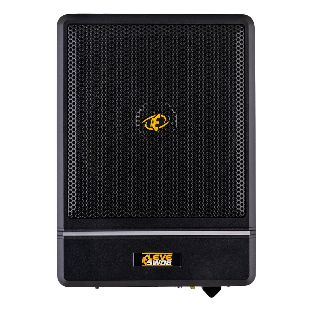 Caixa Amplificada Automotiva ELSW08 Slim Subwoofer 8 Pol 200w Rms Eros 400w Modulo Mono Digital 1 Canal