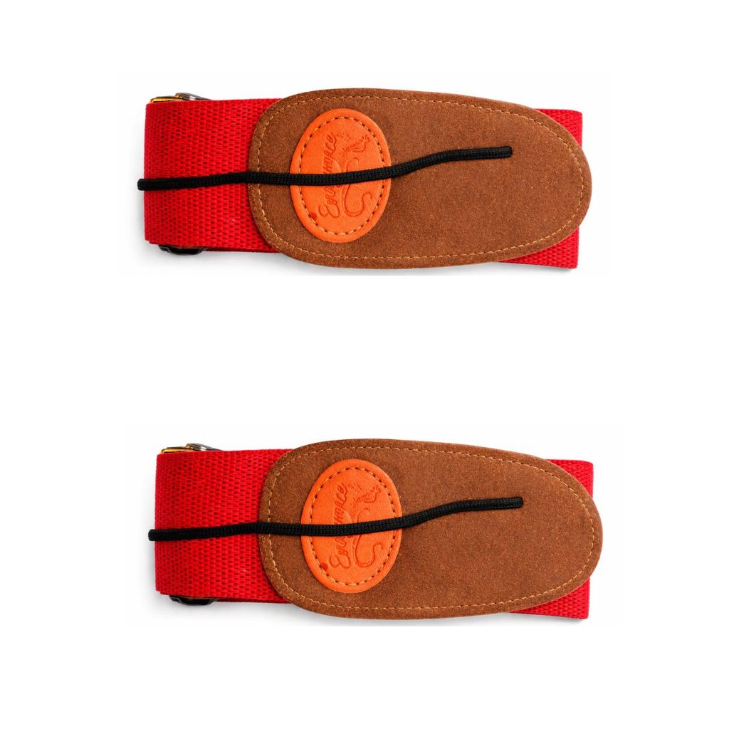 kit 2 Strap Luxo Vermelho para Violão ou Guitarra