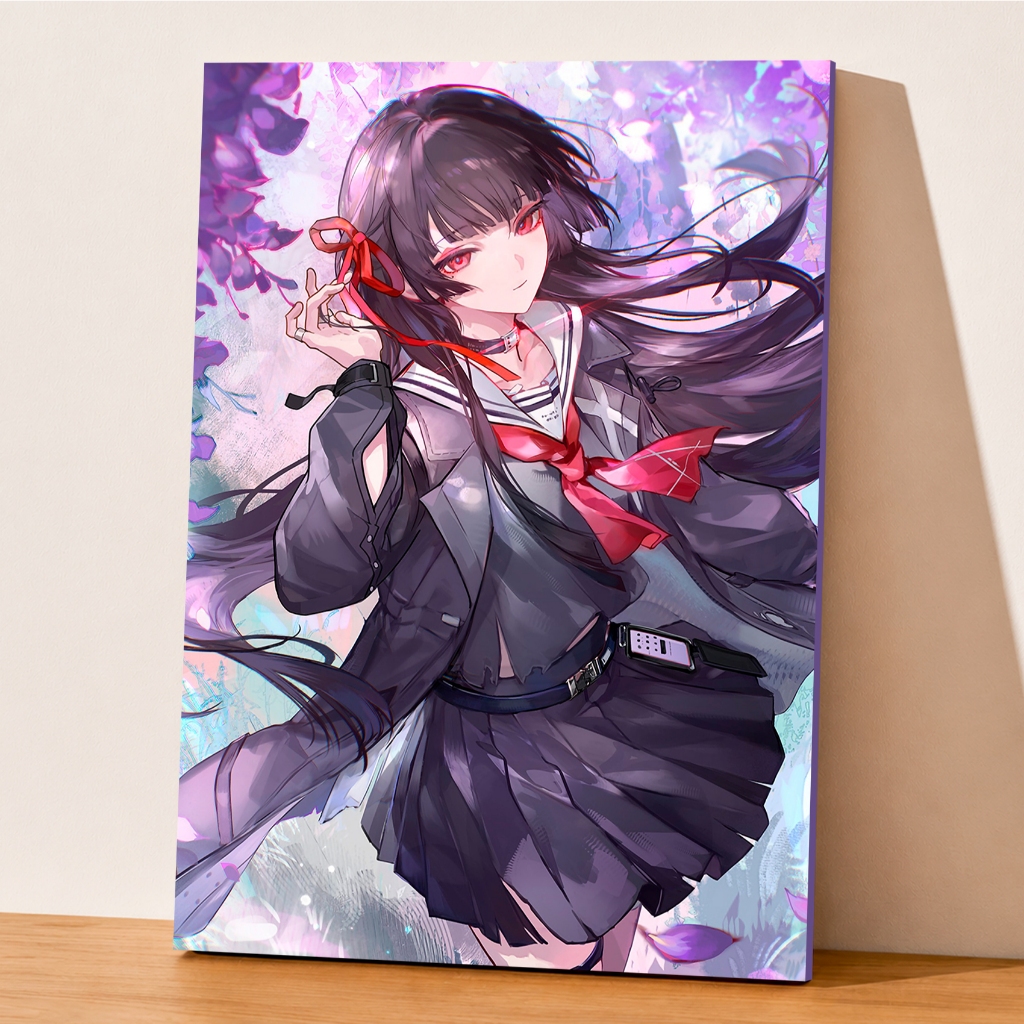 Placa Decorativa Wuthering Waves Chisa - WuWa Game - Arte em MDF - Alta Resolução - 20x28cm
