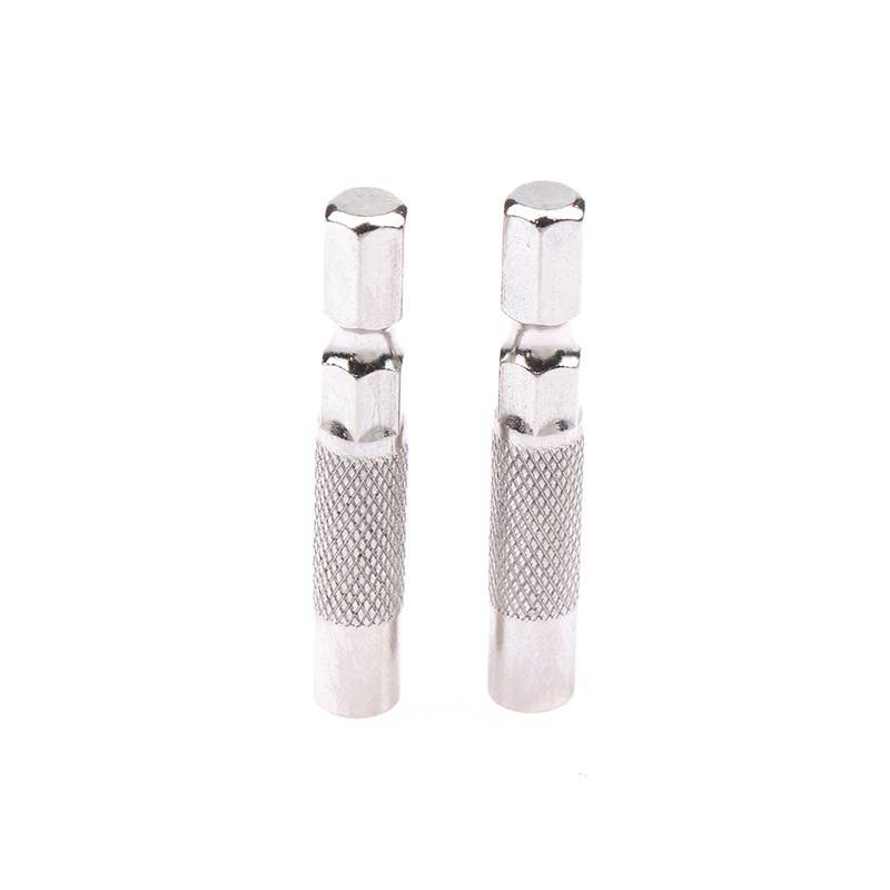 qo 2 Pçs Hex Haste 6.35mm A 4mm Inserção Bit Adaptador Chave De Fenda Elétrica Soet Titular Micro Suporte Magnético Ferr