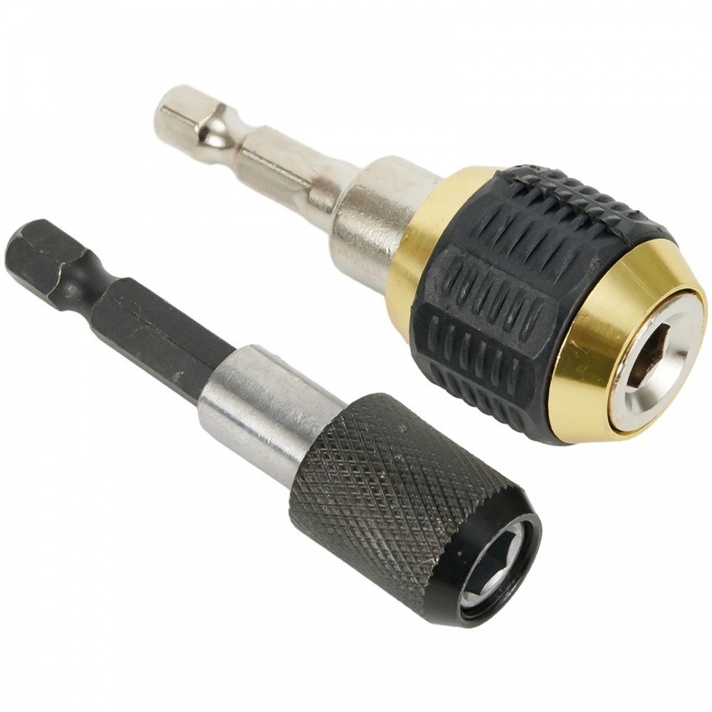 Novo adaptador de mandril sem chave de 2 peças - ferramenta com haste hexagonal de 1/4'' e conversor de troca rápida de