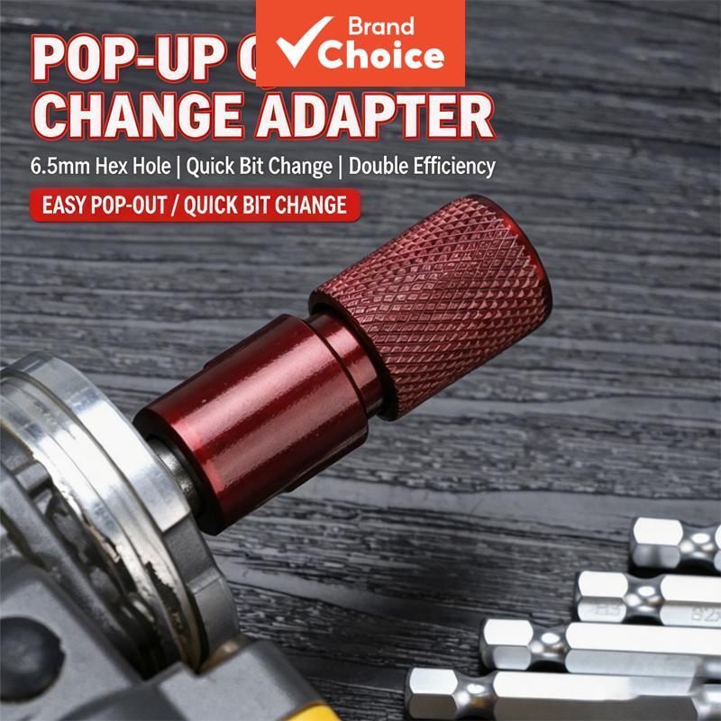 Adaptador De Moedor De Ângulo De Travamento Automático De Liberação Rápida De Uma Peça , Haste Hexagonal De 1/4 De Poleg
