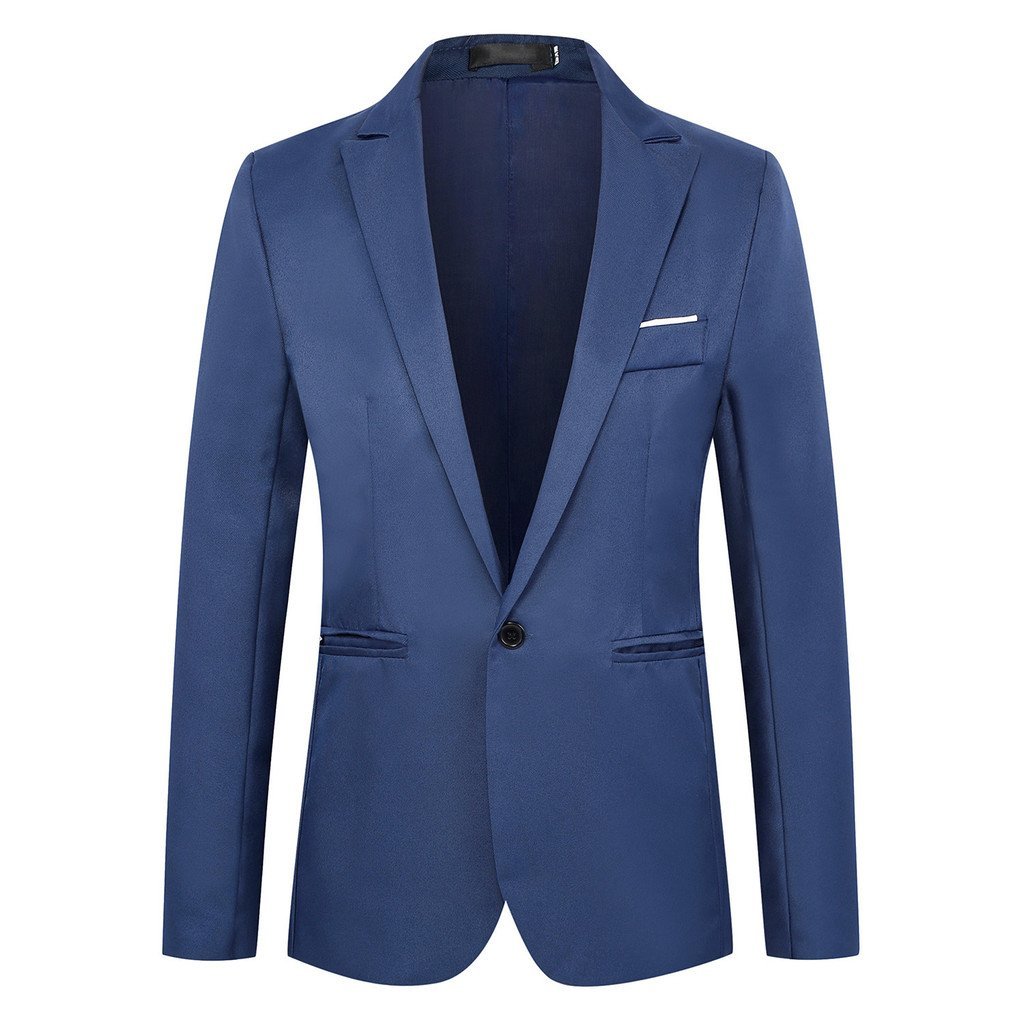Popular Terno Masculino de Outono 2023 para Jovens, Blazer Casual Slim-Fit de Um Botão para Homens Modernos.
