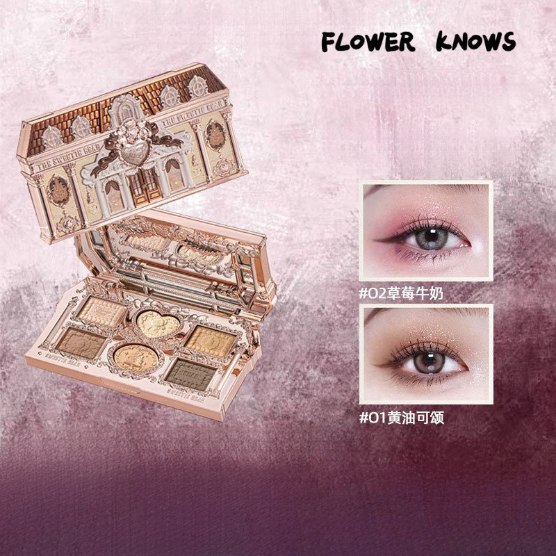 Flor Sabe Cavaliers Unic Car rnio Series Paleta de sombras de seis cores Multicolor Maquiagem Paleta de maquiagem portát