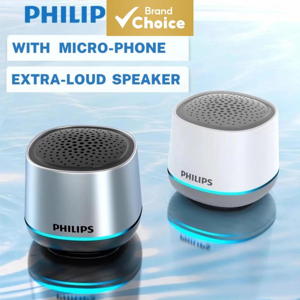 Philips TAS1009 Mini Alto-Falante Bluetooth 5.3 RGB Luz Portátil Ao Ar Livre