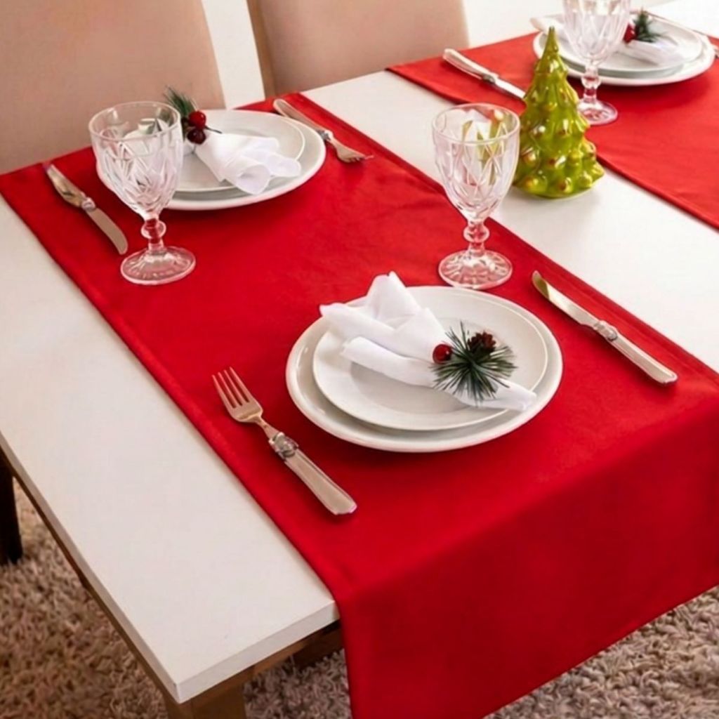 Caminho Trilho De Mesa Oxford 40x145cm - Toalha ideal para mesas redondas, quadradas e retangulares