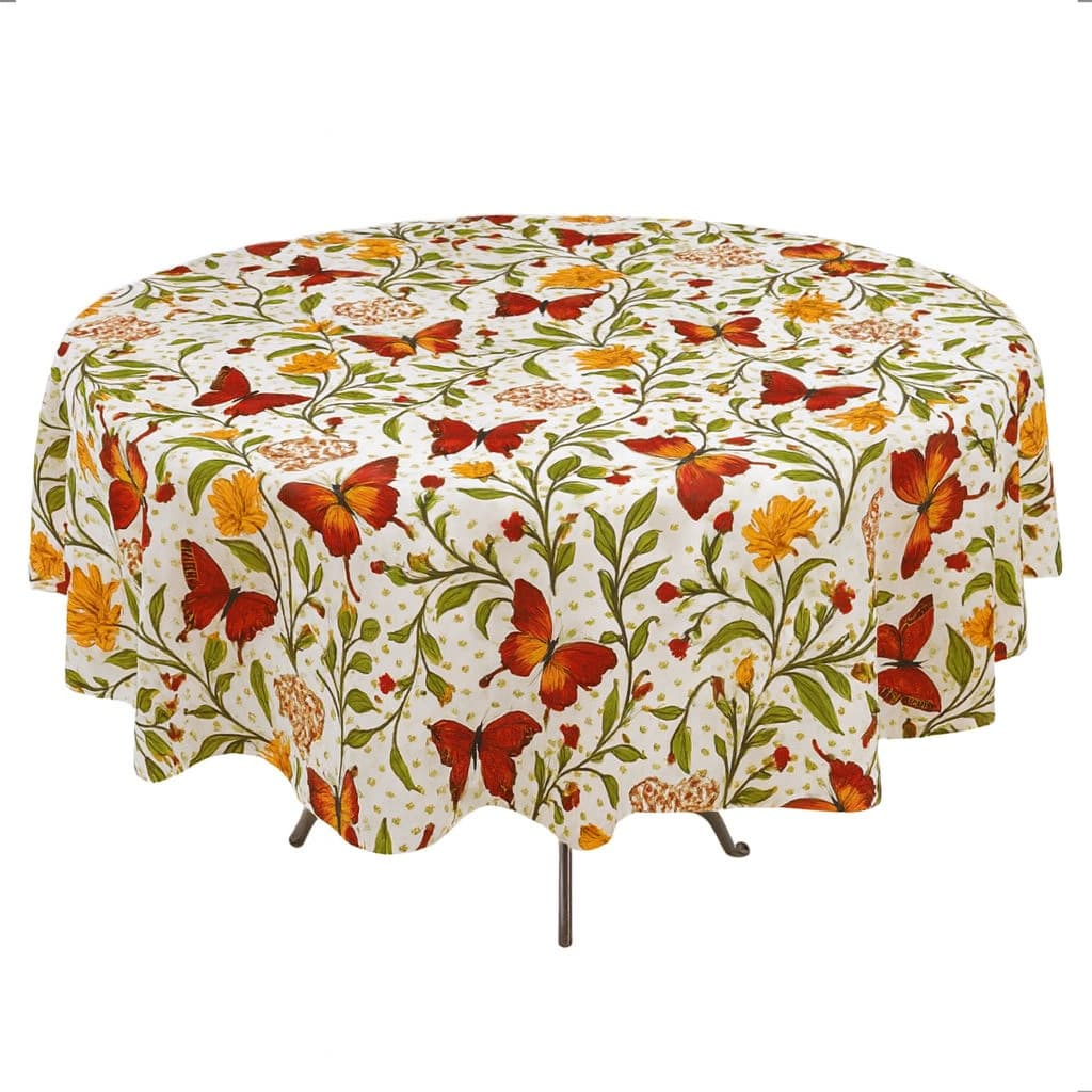Toalha de Mesa Redonda 140x140 – 4 Lugares – Estampada – Tecido OXFORD – Decoração Cozinha
