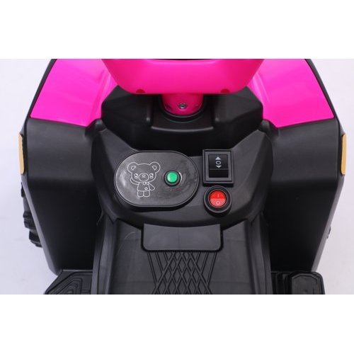 Quadriciclo Eletrico Infantil Rosa 6V Bateria Recarregavel Suporta 25kg Mini Veiculo Aventura