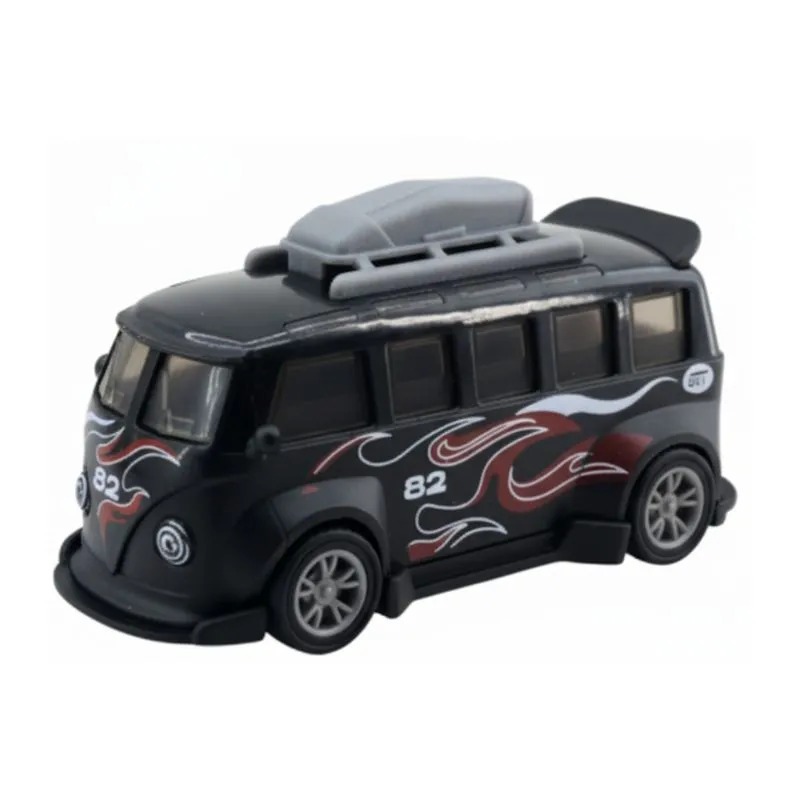Carrinho mini Pull Back Garagem S.A. Turbo Aventura - Preta 82- Candide