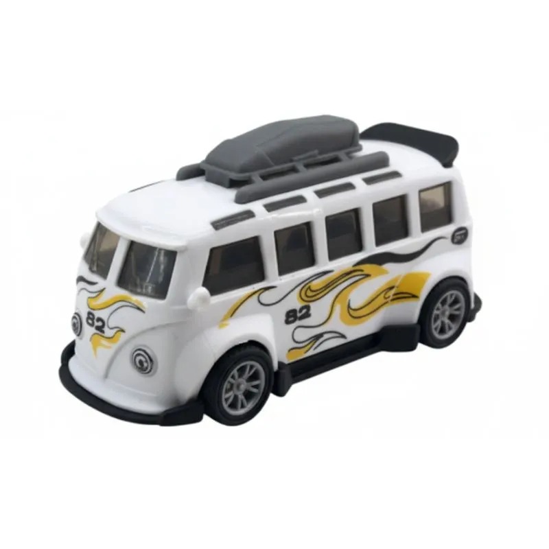 Carrinho mini Pull Back Garagem S.A. Turbo Aventura - Branco 82 - Candide