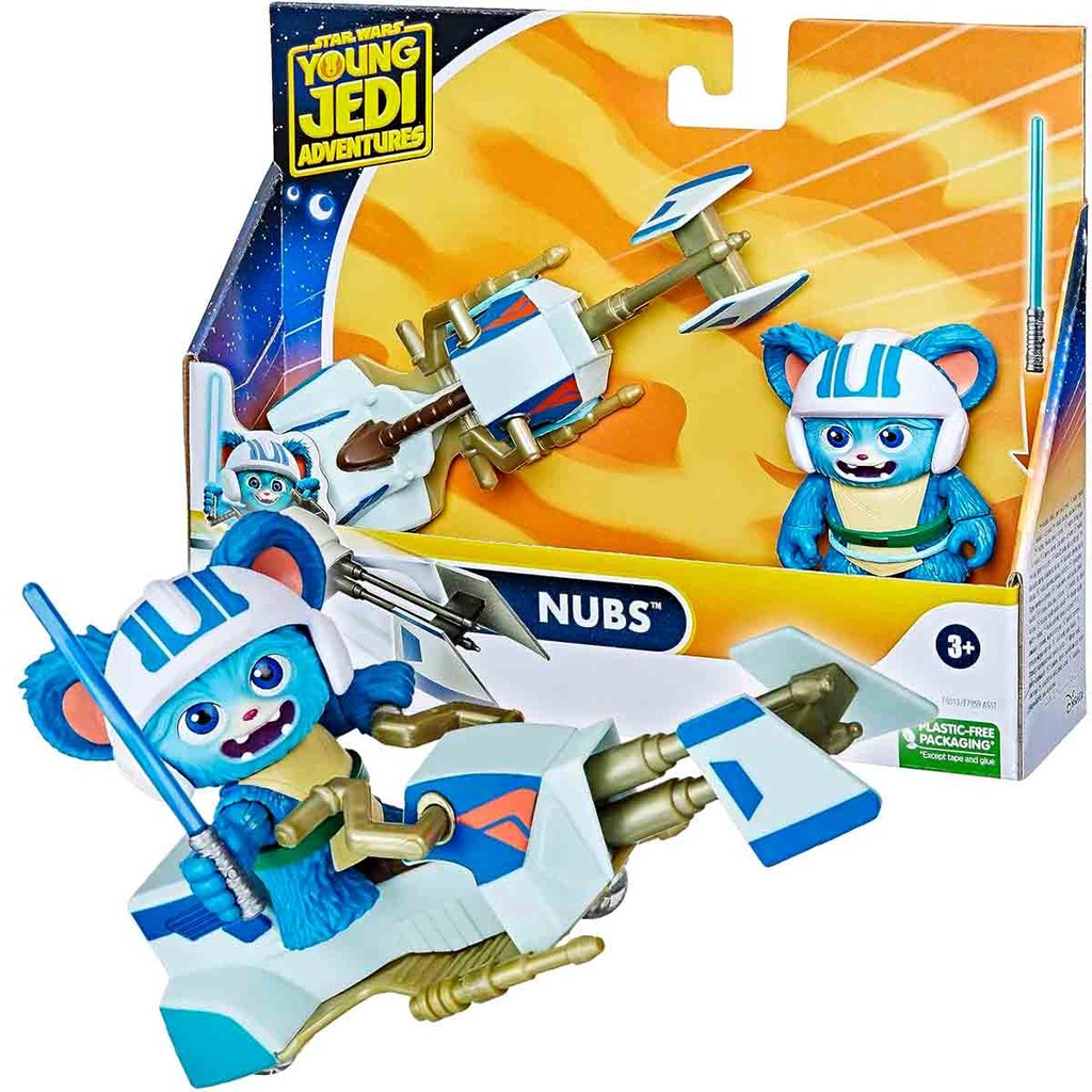 Star Wars Mini Boneco Nubs + Veículo Aventuras dos Jovens Jedi - Hasbro F8013
