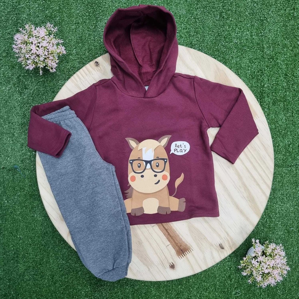 Conjunto de Moletom Let's Play Infantil