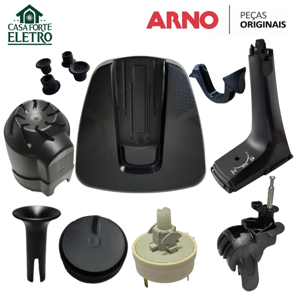 Peça Original Ventilador ARNO VB40 / VD40 / VD55  Base Coluna Pino Articulador Interruptor Botão Capu Ejetor