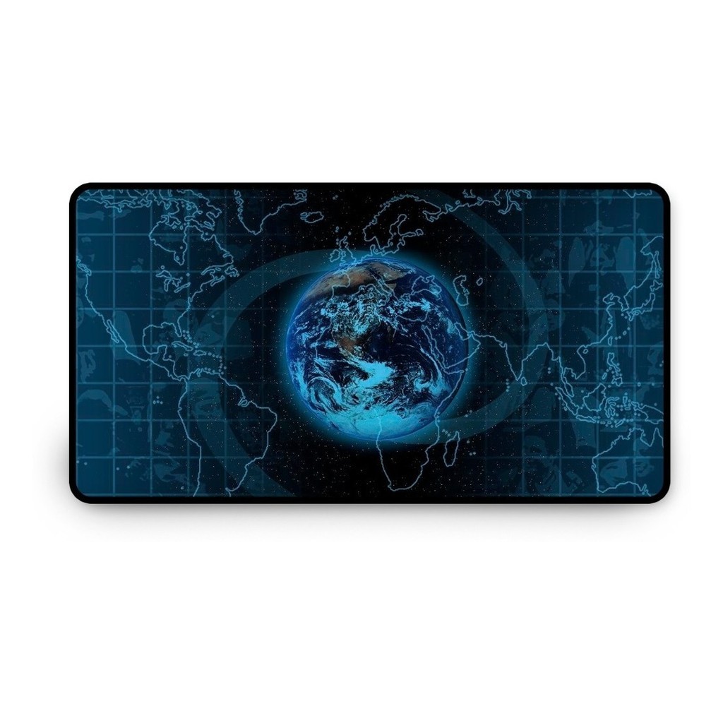 Mouse Pad Gamer Speed Extra Grande 65x32cm Mapa Mundi