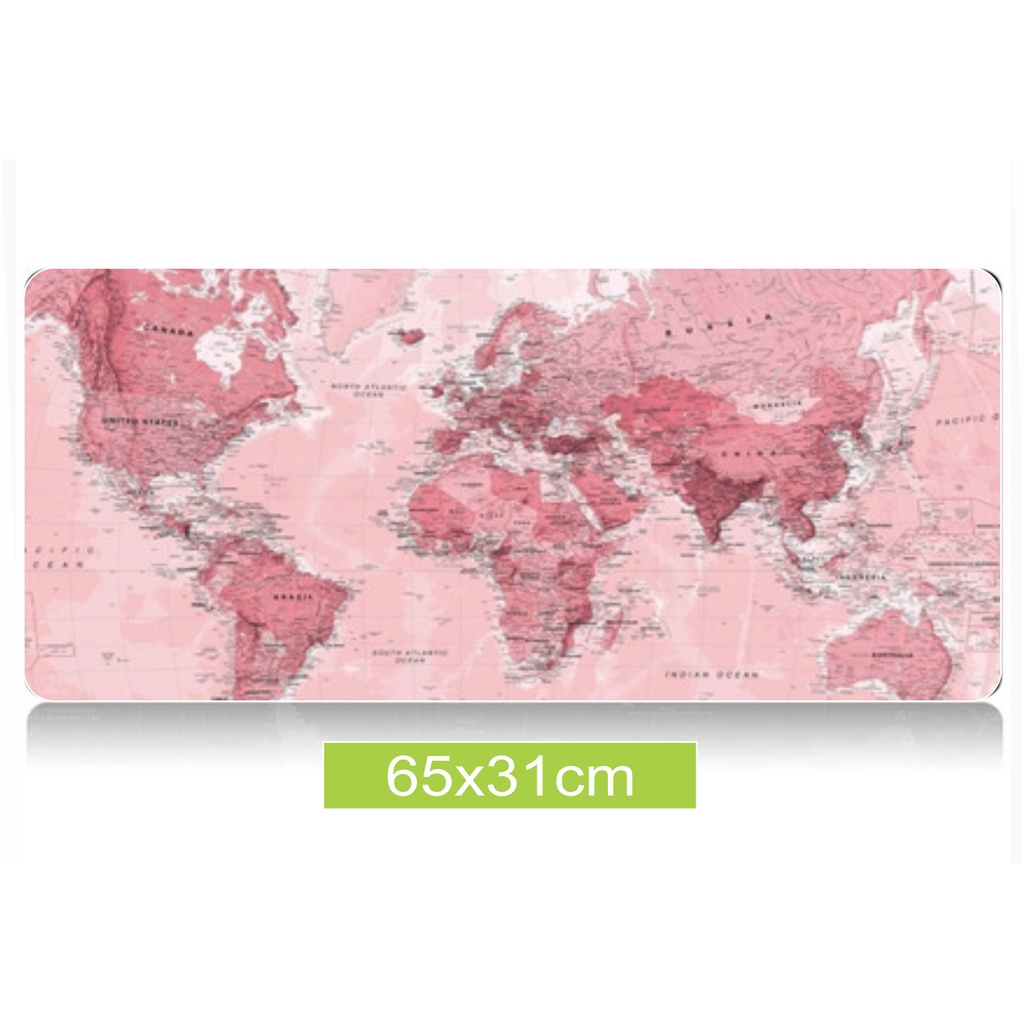 Mapa Mundi Gamer 65x32cm Base Antiderrapante