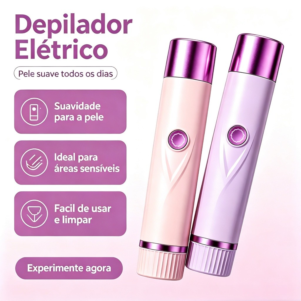 Rechargeable Electric Epilator for Women Double Razor Hair Remover