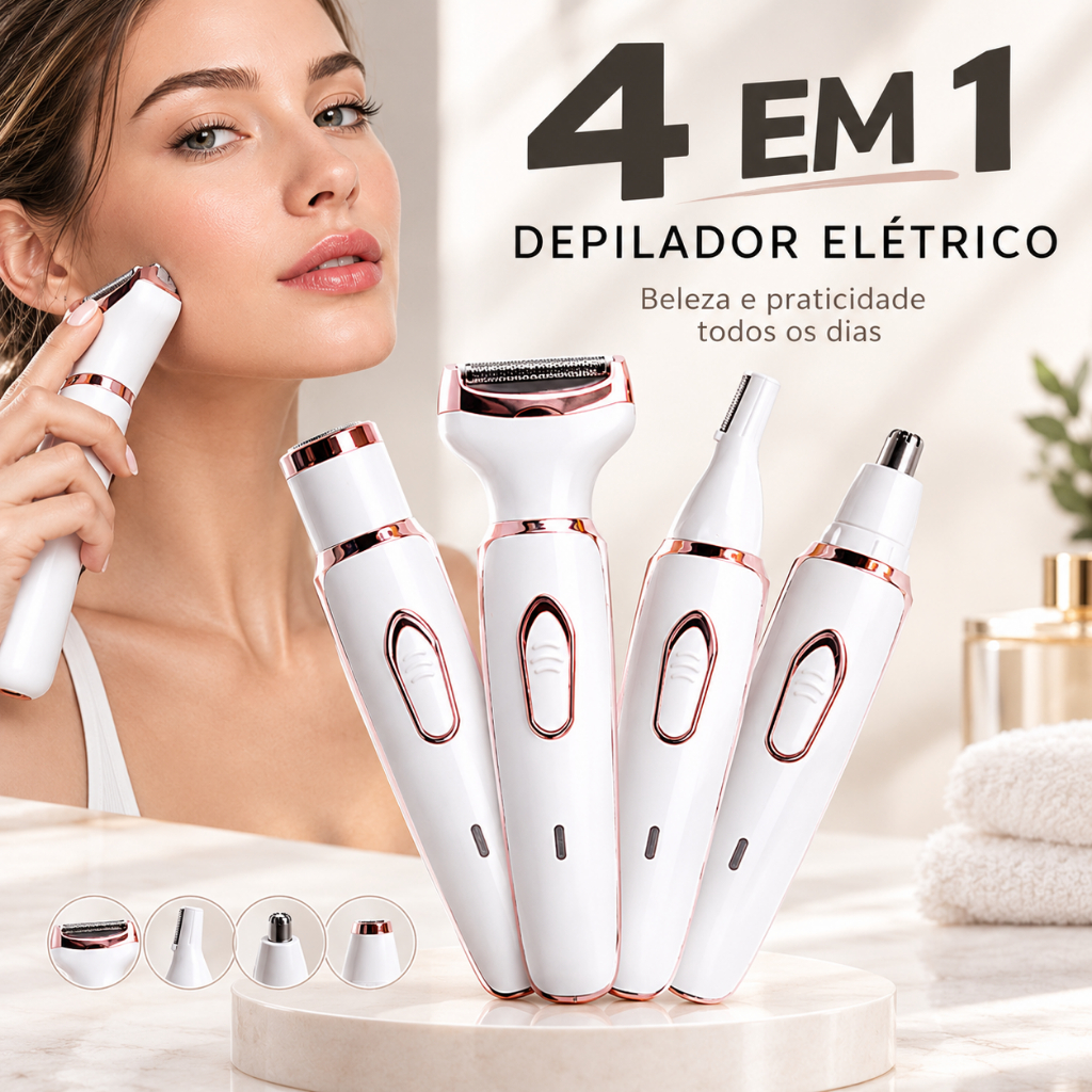 New 4 In 1 Multi-functional Electric Underarm Hair Eyebrow Trimmer Shaver Remover Mimo Beauty.