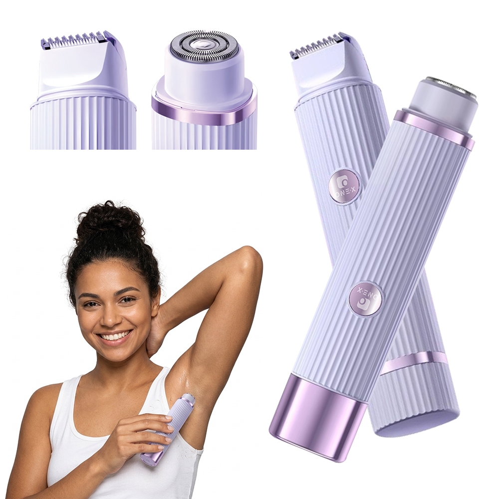 「Onex」2 in 1 Rechargeable Electric Women Epilator Hair Remover Double Razor