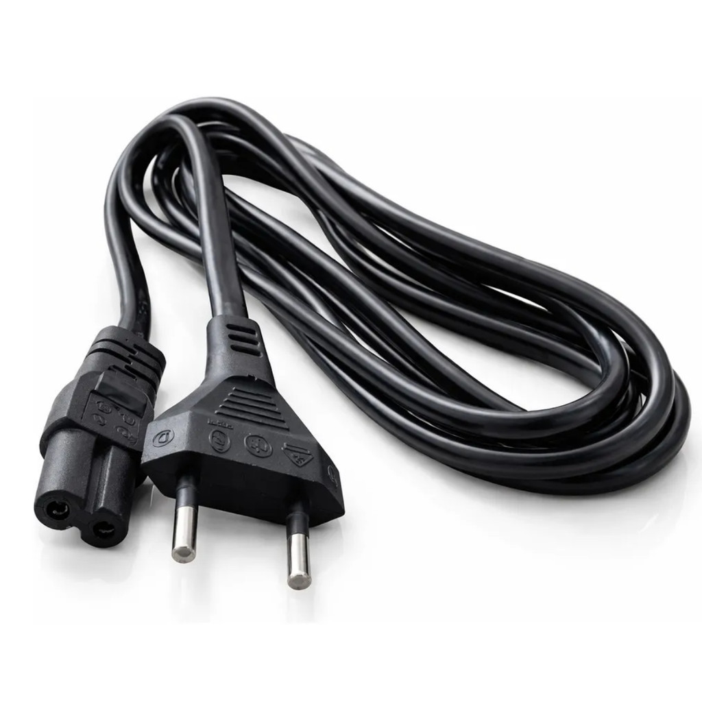 Cabo de Força 2 Pinos Bivolt para TV Smart Videogame Impressora