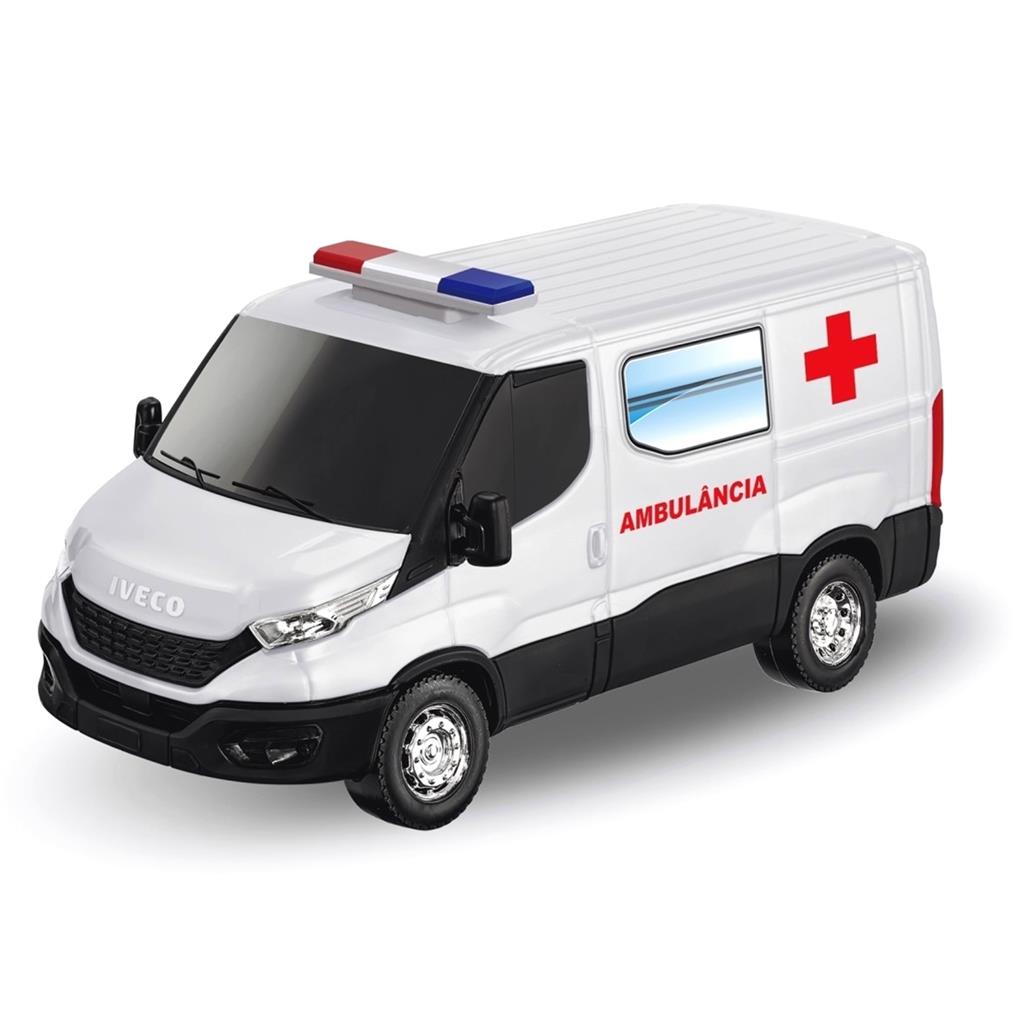 Carrinho Van Ambulancia Com Acessorios Iveco Daly - Usual Brinquedos