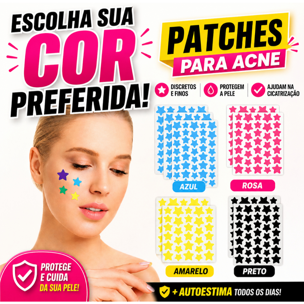 Adesivo Estrela Espinha Rosto Acne Patch Manchas Reparar Cuidado Colantes Hidroculoide Mancha