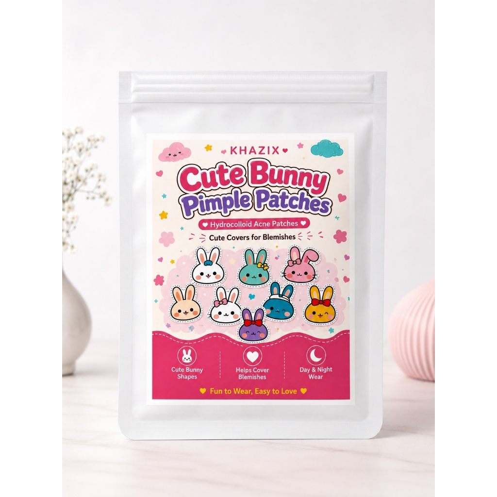 Adesivo Hidrocoloide para Espinhas Cute Bunny – Pimple Patch - 120 Unidades