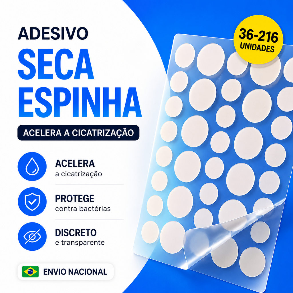 Adesivo Seca Espinha Hidrocolóide Transparente 36-216 unidades envio rápido