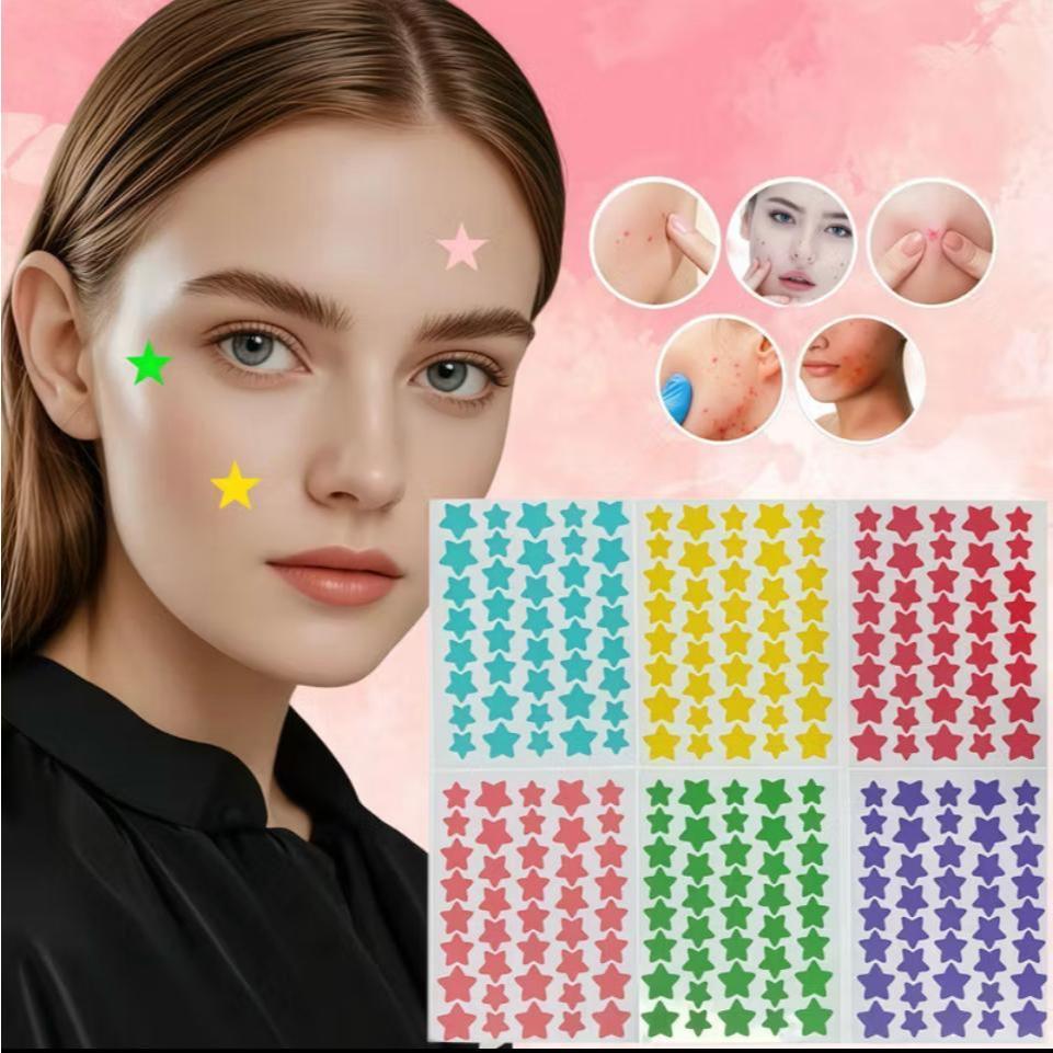 40/80/120 unidades adesivo para espinha formato estrela hidrocoloide colorido transparente tratamento acne