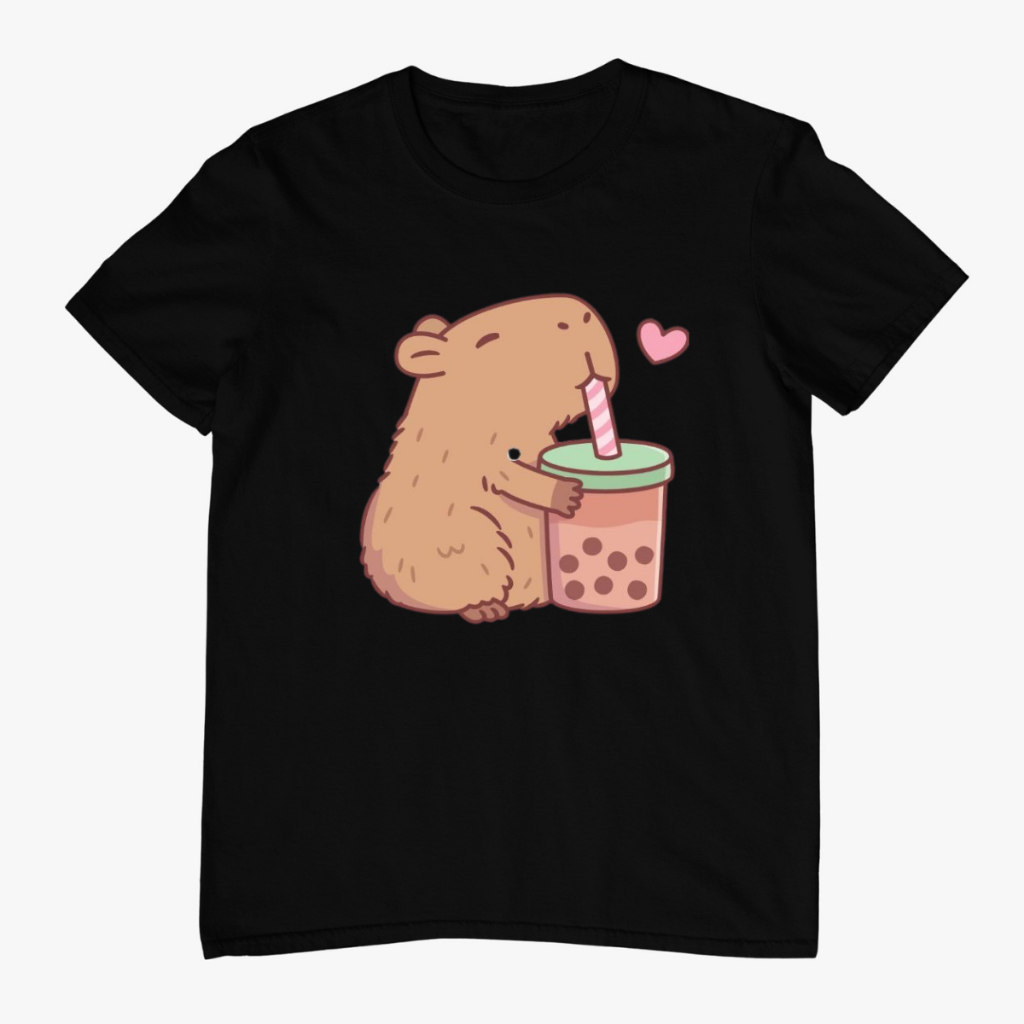 Camiseta Capivara | Estampa Exclusiva e Divertida | Conforto e Qualidade 100%Algodão