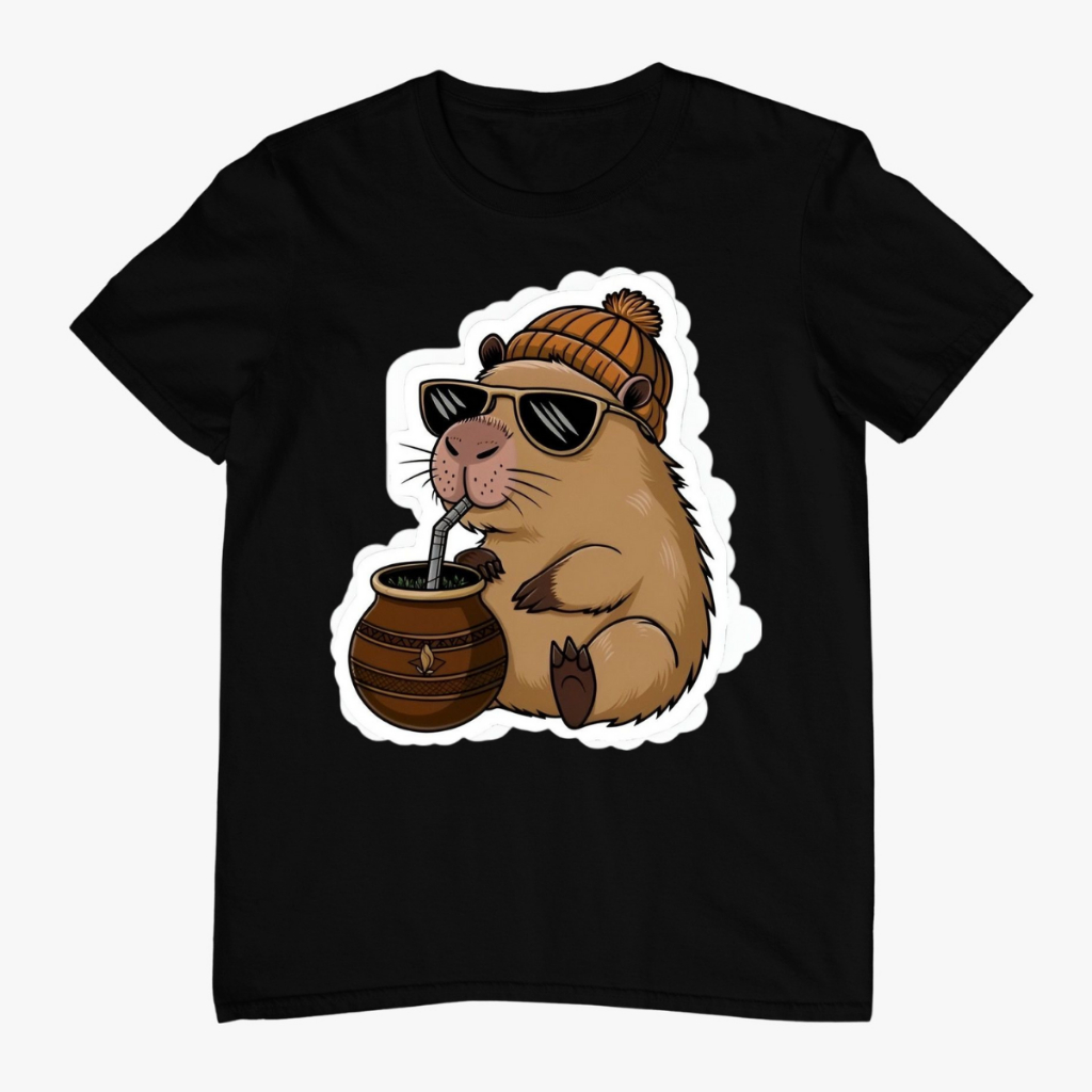 Camiseta Capivara | Estampa Exclusiva e Divertida | Conforto e Qualidade