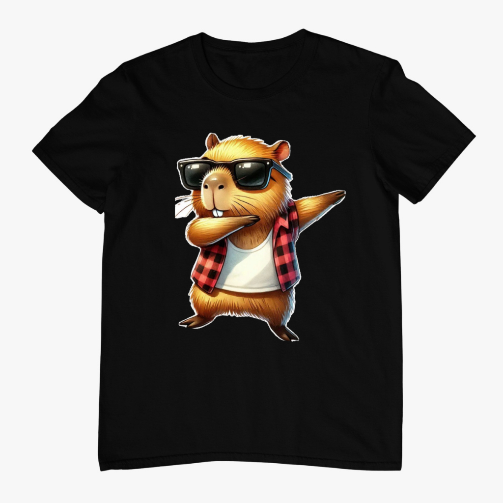 Camiseta Capivara | Estampa Exclusiva e Divertida | Conforto e Qualidade