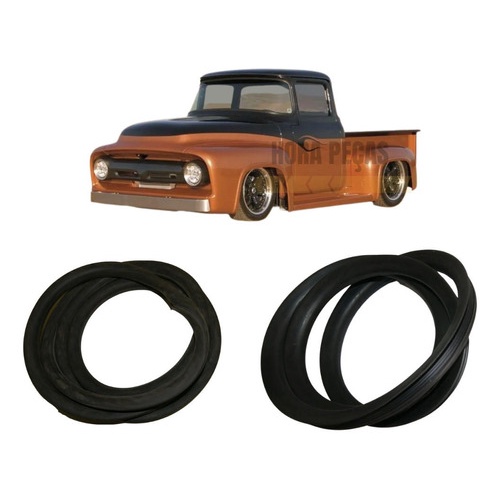 Jogo Borracha Parabrisa E Vigia Ford F100 F350 F600 62 A 71